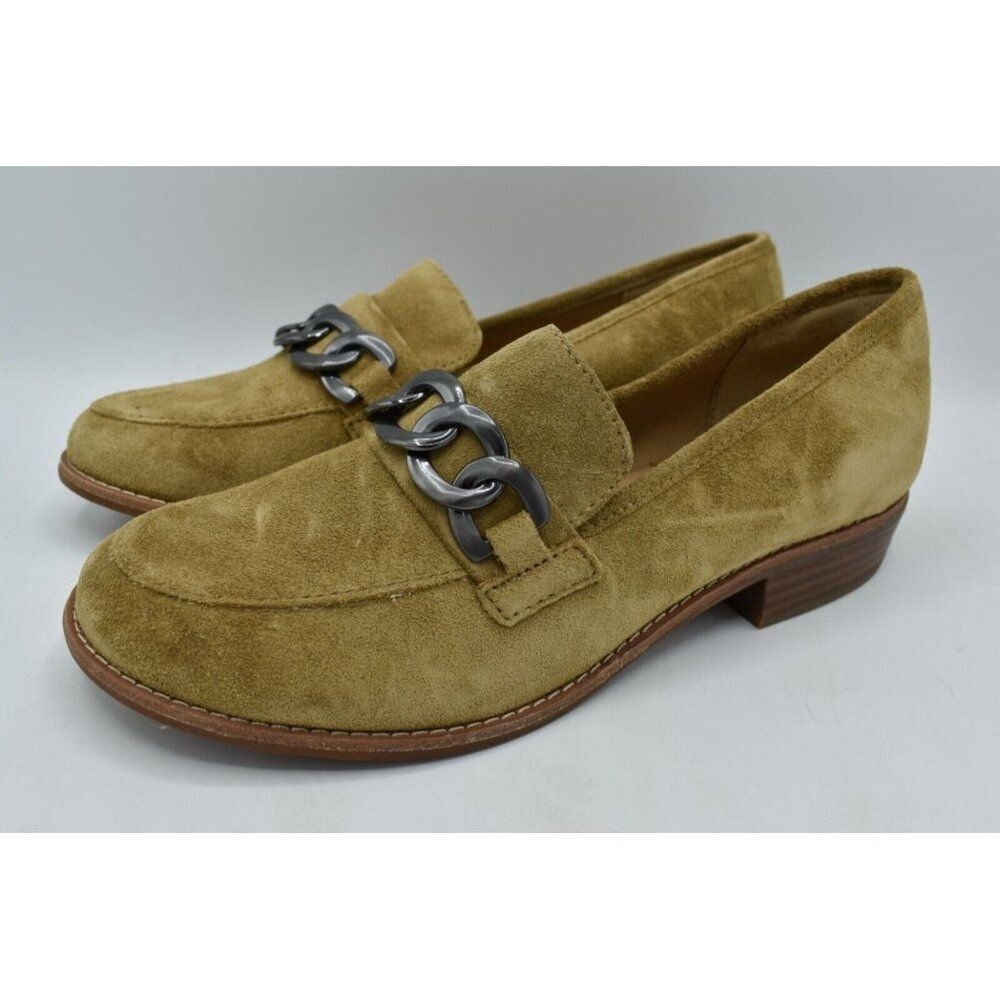 Sofft Womens Size 9 Nevara Hazelwood Suede Slip On Loafers Shoes